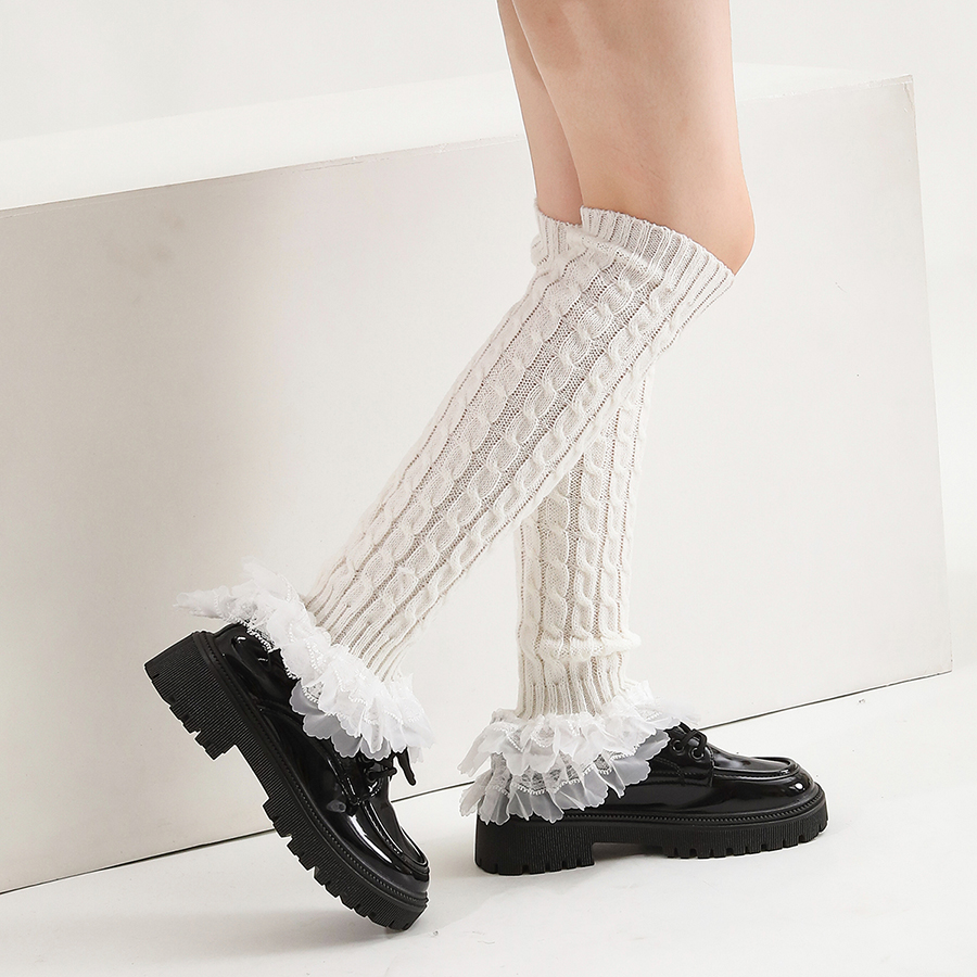 Strick-Beinstulpen Stiefelsocken