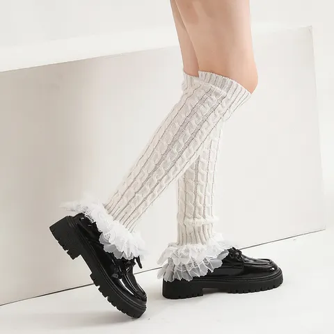 Strick-Beinstulpen Stiefelsocken