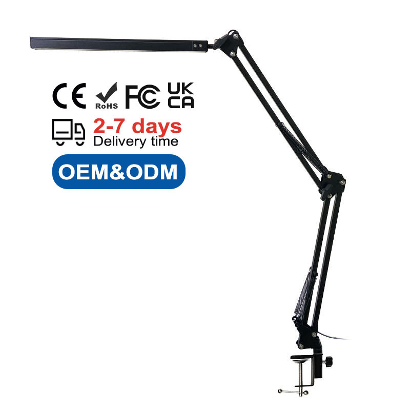 Dimmbare LED Klemmleuchte aus Metall