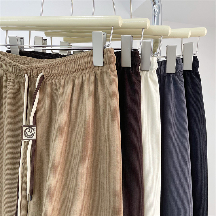 Cord Hose mit weitem Bein und Kordelzug 2