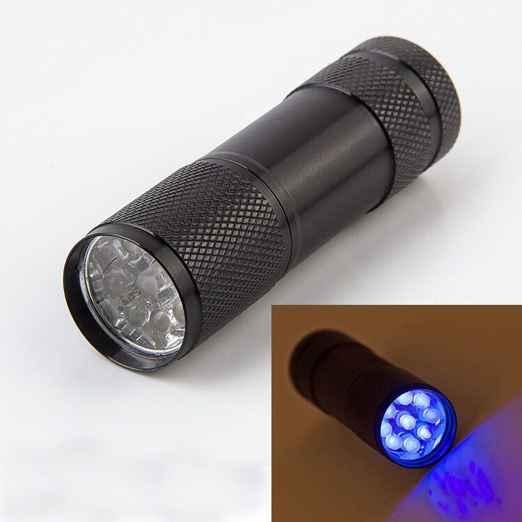Handlicher LED Taschenlampe mit UV-Licht