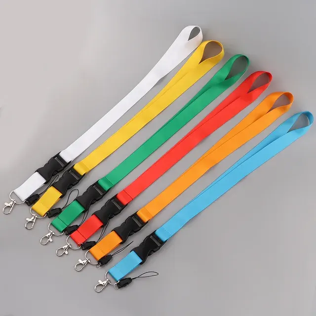 Einfarbiges Handy-Halsband-Lanyard mit Schlüsselring 2