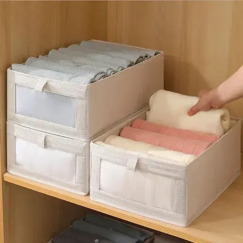 Faltbare Stoff-Kleiderbox für den Schrank