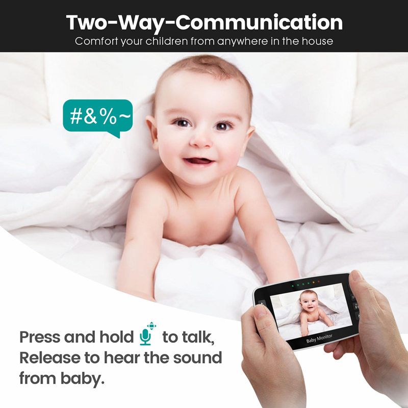 Babyphone-Kamera mit 4,3-Zoll-Display und Nachtsicht 3