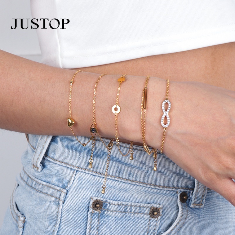 Wasserfestes Vintage-Charm-Armband in Gold 2