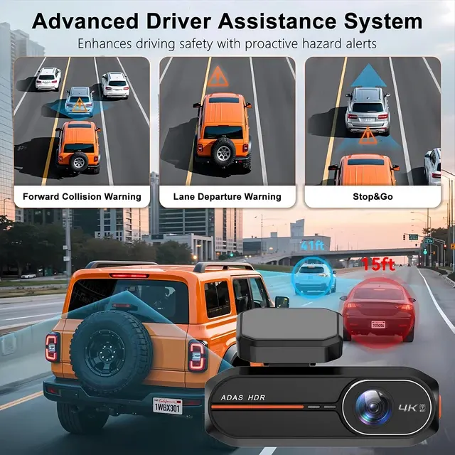 Dashcam mit 4K-Frontkamera und WLAN 3