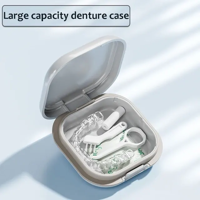 Kieferorthopädische Retainer-Box mit Deckel und Halter 4