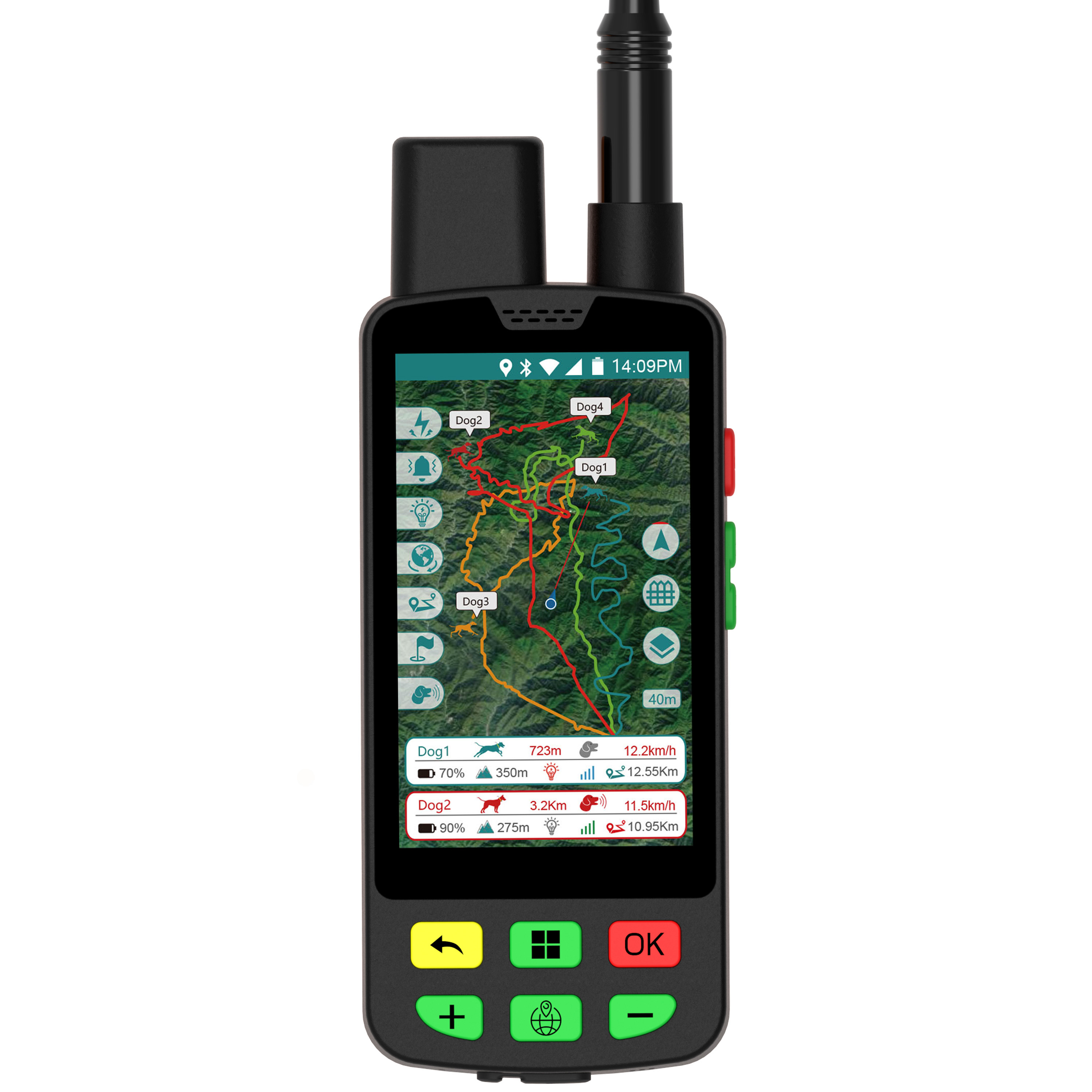 Wasserdichter GPS-Hundetracker mit Halsband 2