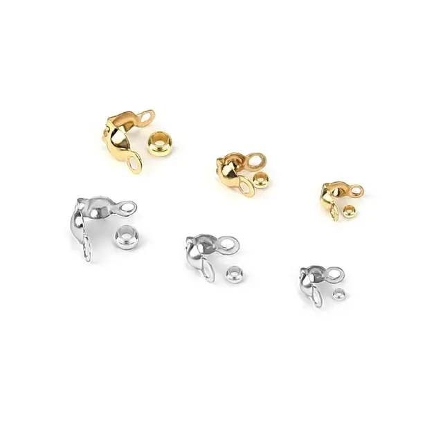 100er-Set Gold-Endperlen für Schmuck 4