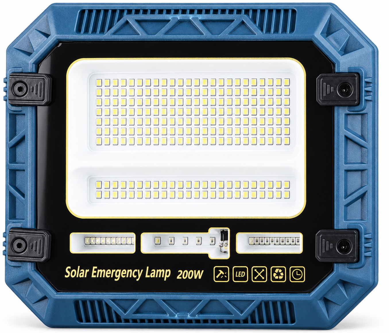 Solar-Flutlicht mit Akkudisplay und 3600mAh 4