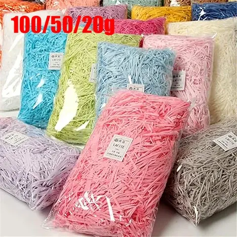 Mehrfarbiges Knister-Konfetti aus Bastpapier, 20g