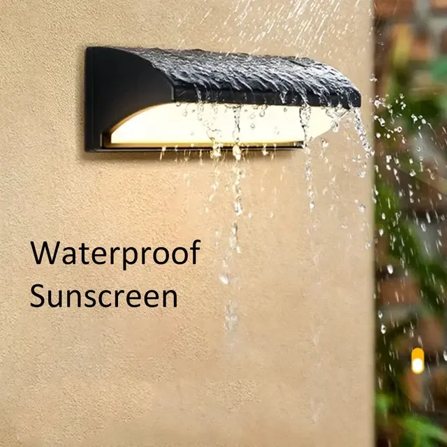 Wasserdichte LED-Außenwandleuchte für Garten und Veranda 3