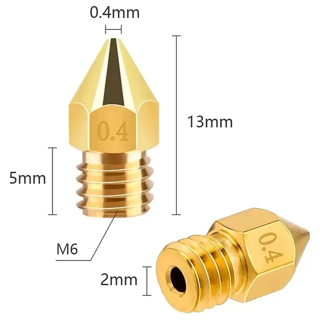 Messing-Düsen-Set 0,2–1,0 mm, 5 Stück 3