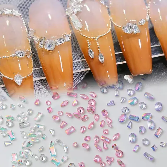 Gemischte Nail-Art-Strasssteine aus Zirkon, 50 Stück 2