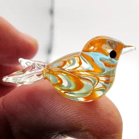 Glas-Vogel Figur