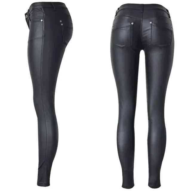 Damen-Kunstleder-Leggings 3
