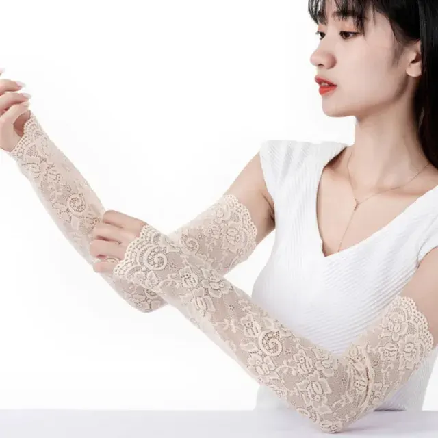 Elegante Spitzen-Armstulpen mit UV-Schutz 3
