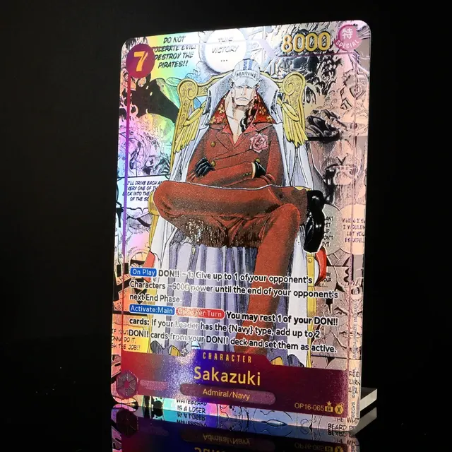 Strukturierte Admiral-Folienkarten Anime-Set 2