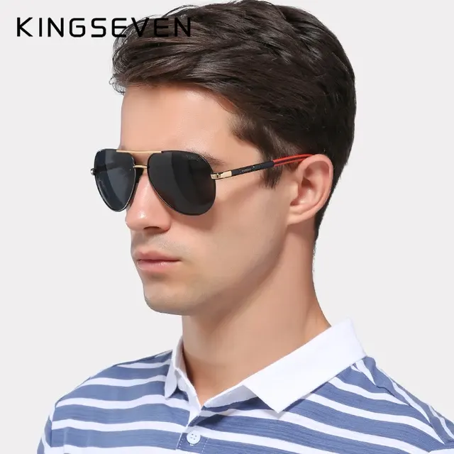Polarisierte Vintage-Aluminium-Sonnenbrille für Herren 2