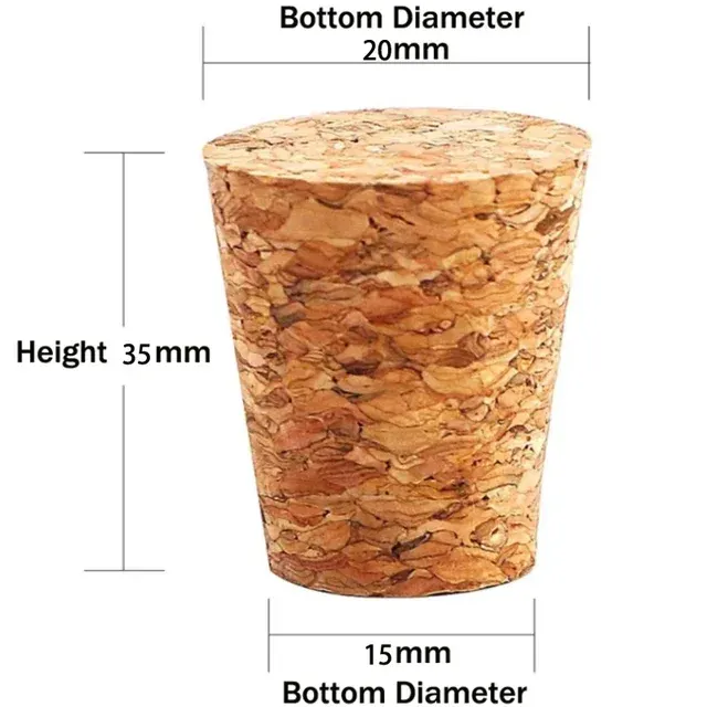 Konische Holzkorken für Weinflaschen 3