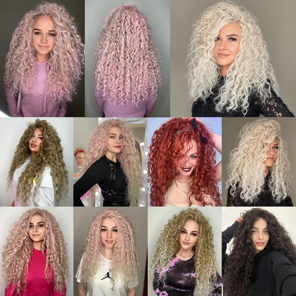 Tief gewelltes Twist-Häkelhaar, Ombre-Blond 4