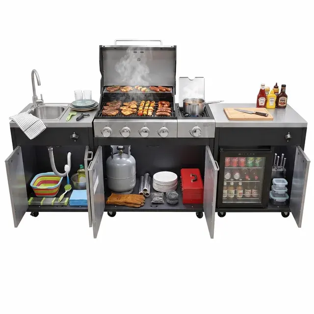 Outdoor-Küche Gasgrill 3