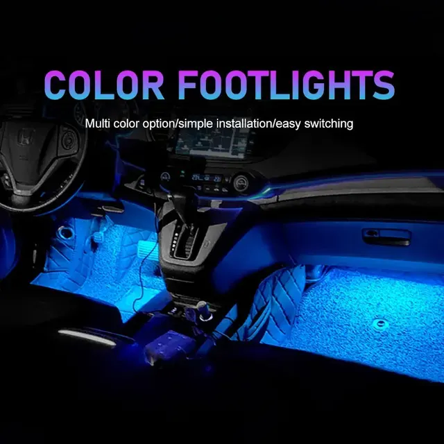 USB-LED-Fußraumbeleuchtung für Autos 4