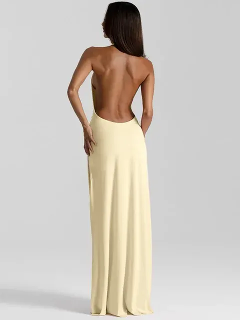 Neckholder-Maxikleid 2