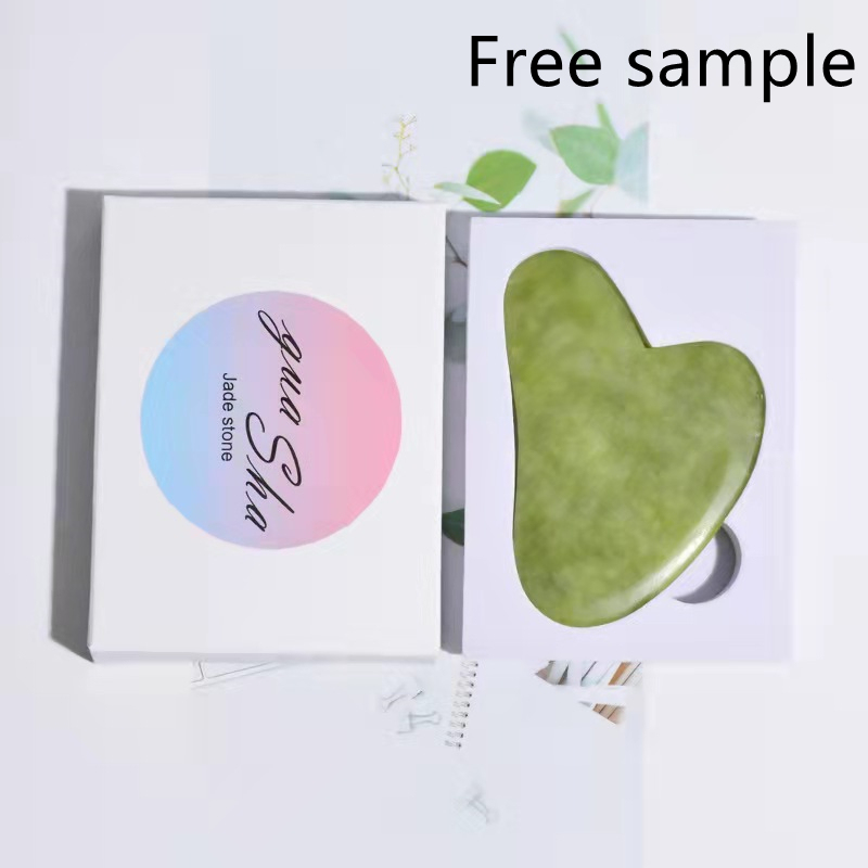 Gua-Sha-Massageplatte aus grünem Jade 4