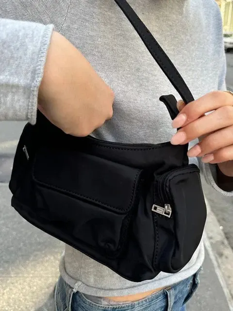Schwarze Umhängetasche 3