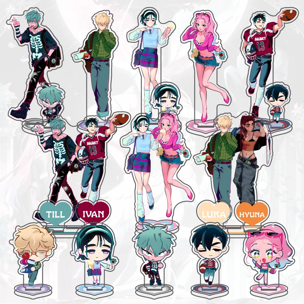 Anime Acryl-Standfigur mit Schlüsselanhänger 2
