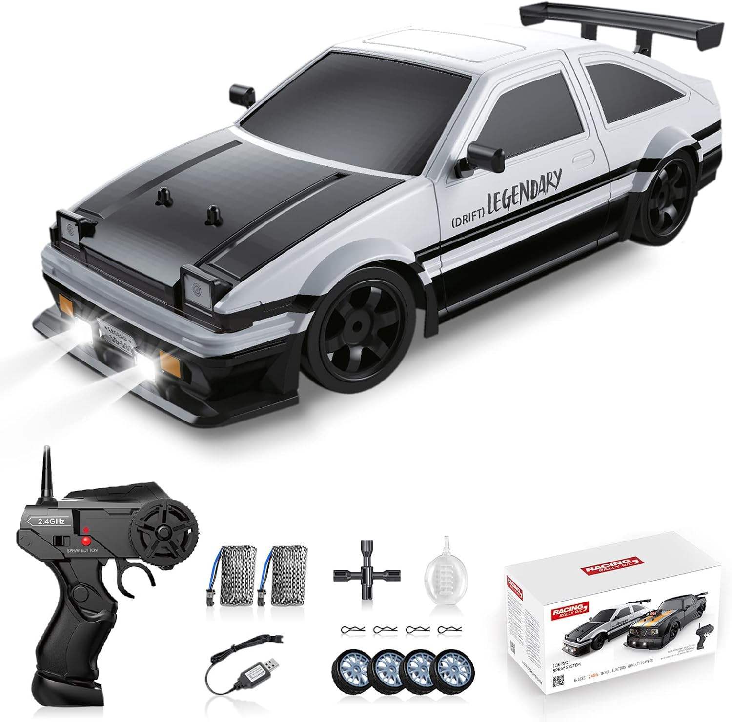 1:16 Drift-RC-Auto mit Nebel-Effekt