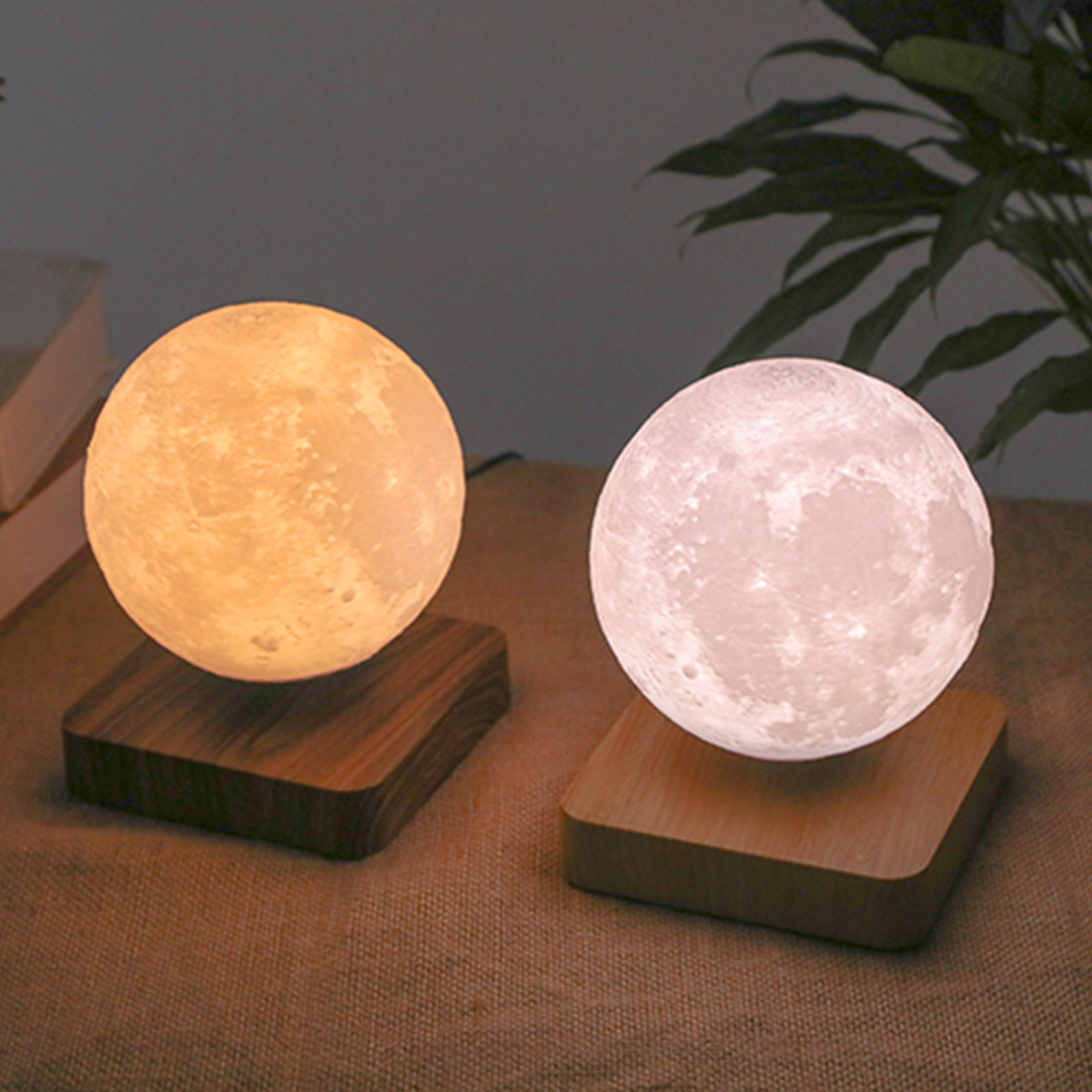 Schwebende 3D Magnetlevitation Mondlampe