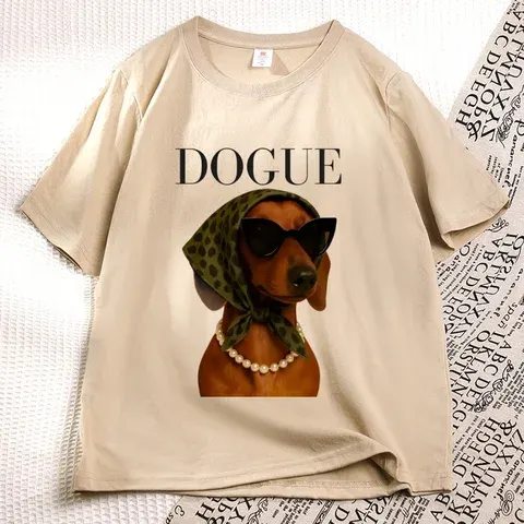 Dackel Grafik T-Shirt