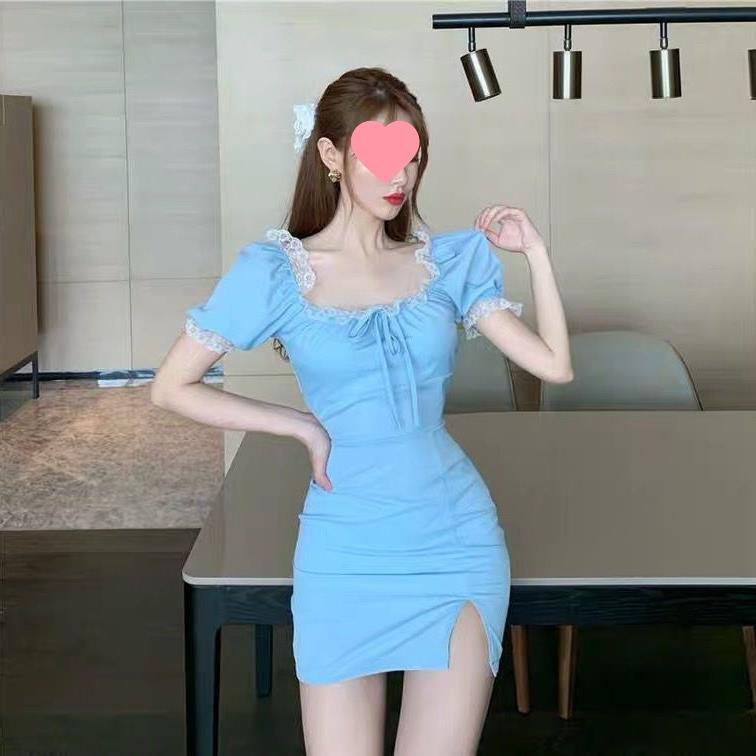 Blaues Kleid