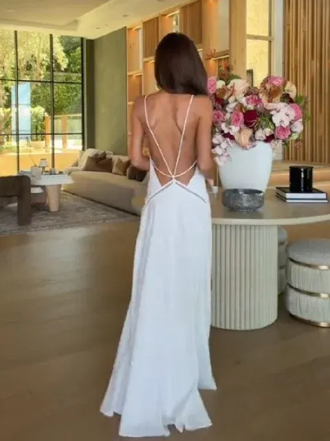 Weißes Maxikleid 4