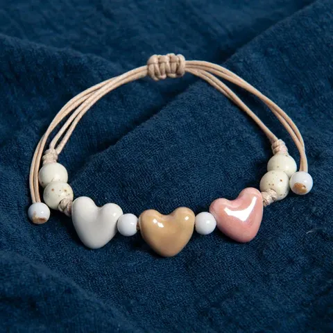 Keramik-Herzarmband