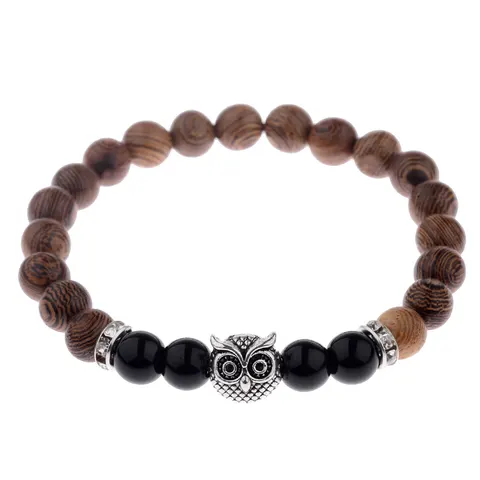 Holzmaserung-Steinarmband