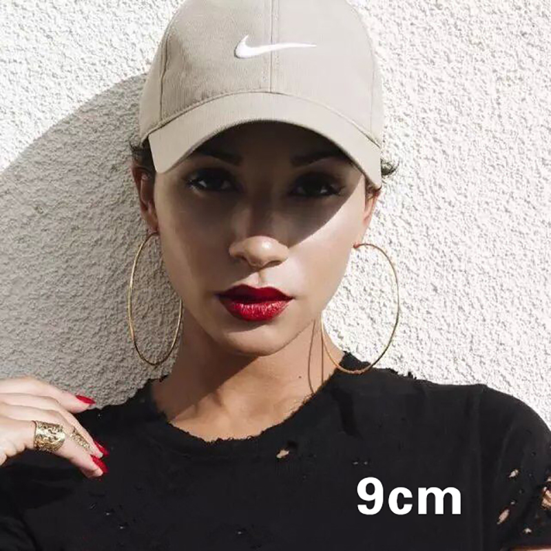 Übergroße Schlichte Kreolen 10cm 4