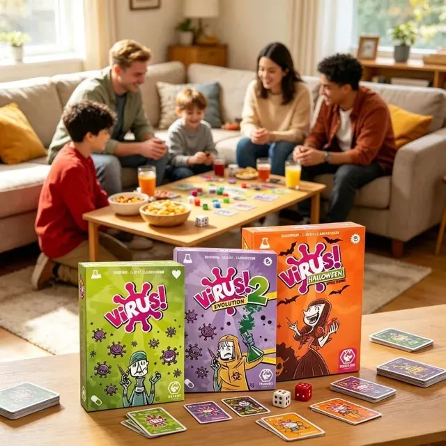 Familien-Kartenstrategiespiel Virus, Partyspiel 3