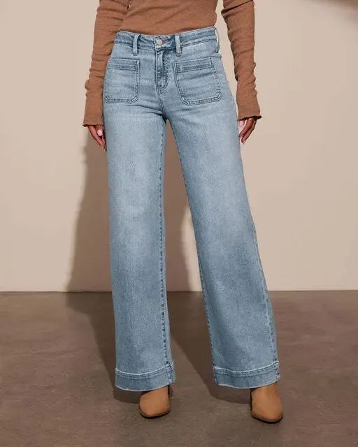 High-Waist-Jeans Damen 3