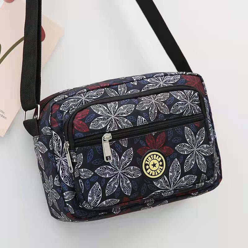 Damen Nylon Mini Messenger Tasche 2
