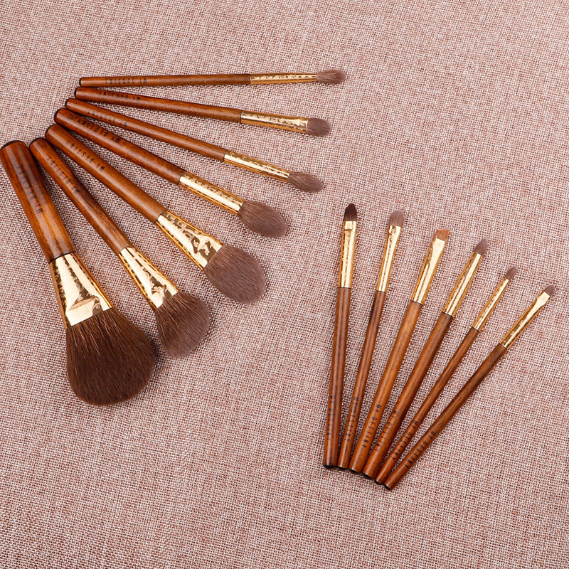 13-teiliges Naturhaar-Make-up-Pinselset 3