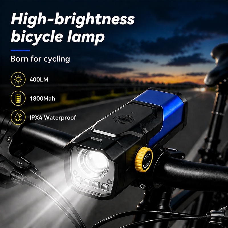 LED Fahrradlicht 400 Lumen USB Frontlampe