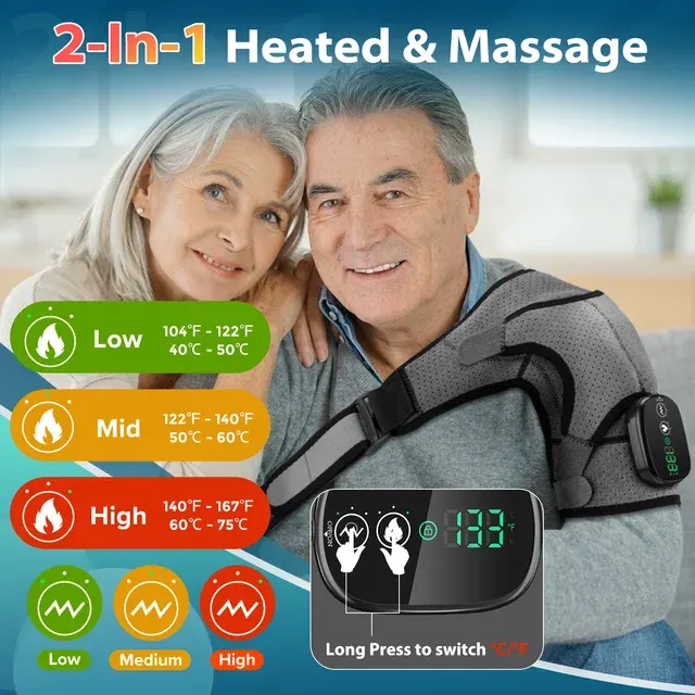 Schultermassagegerät mit Wärme 2