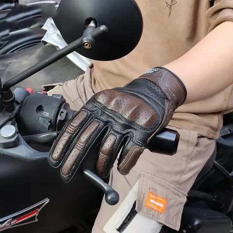 Motorrad-Lederhandschuhe