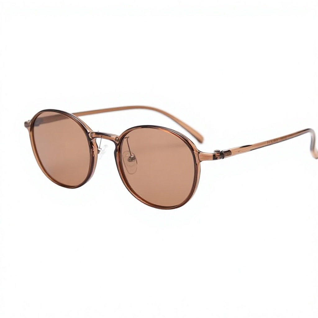 Runde Herren-Sonnenbrille, polarisiert, Retro 3