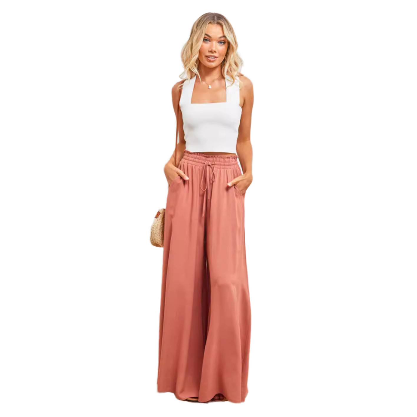 Weite Damen-Palazzohose im Casual-Stil 3