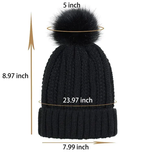 Satin-gefütterte Strickmütze 4