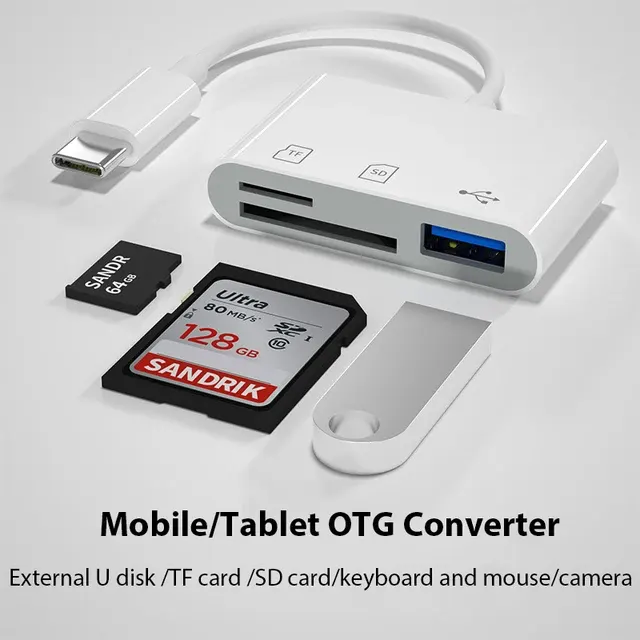 USB-C-OTG-Kartenleser für TF- und SD-Karten 2